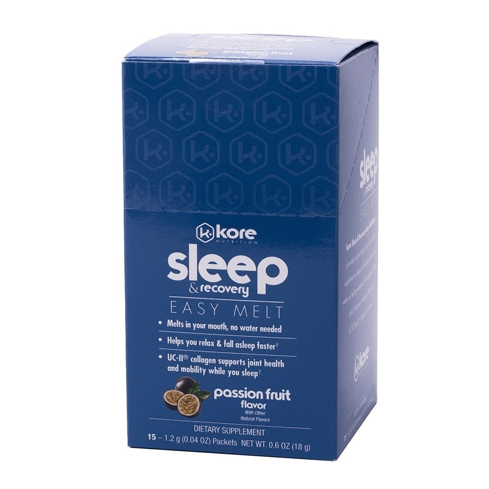 slide 1 of 1, Kore Nutrition Sleep & Recovery Easy Melt Passion Fruit Flavor Stickpacks, 15 ct