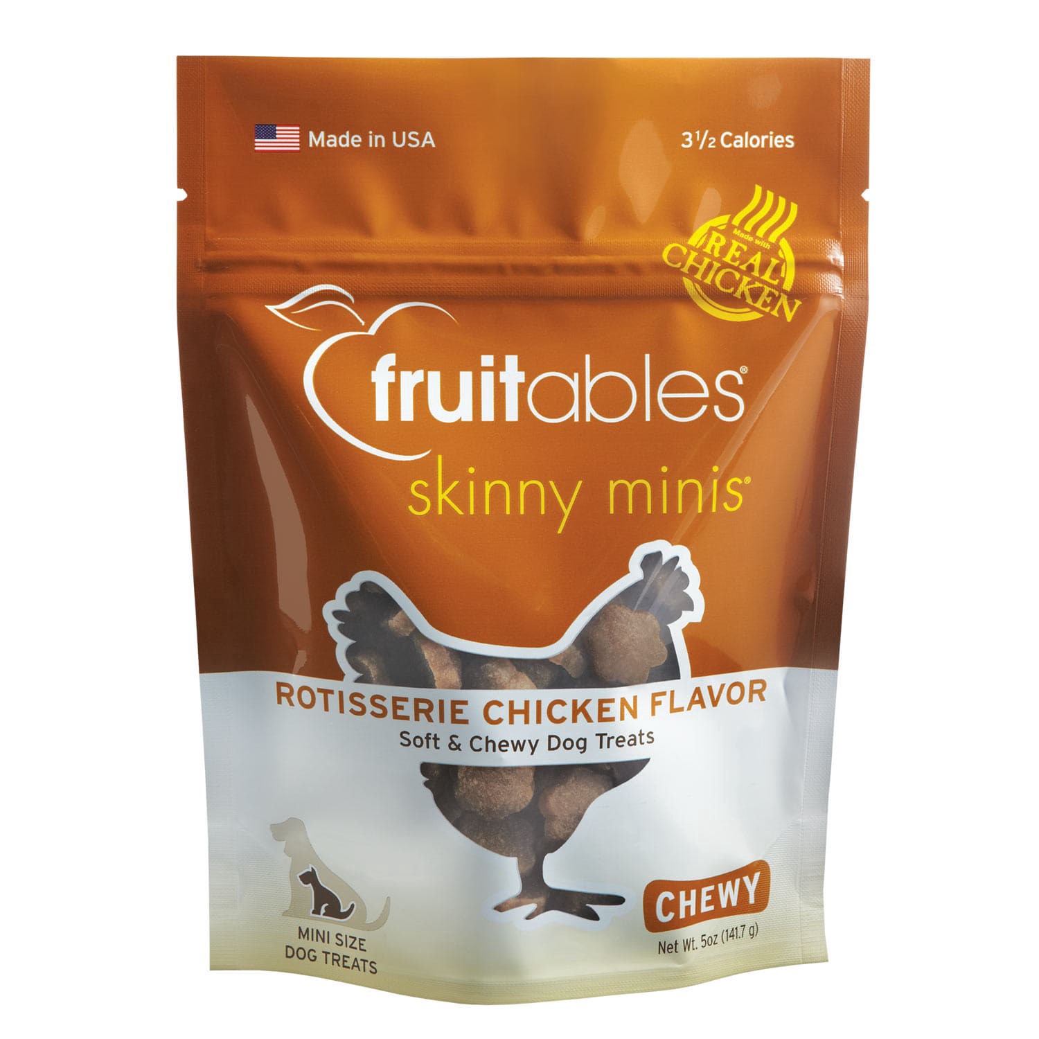 slide 1 of 1, Fruitables Skinny Minis Chicken Flavor, 5 oz