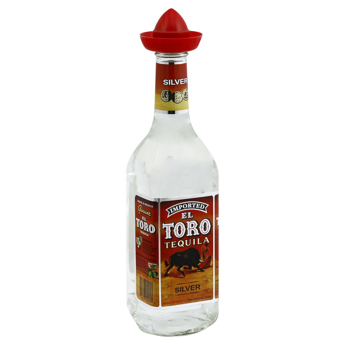 slide 2 of 3, El Toro Silver Tequila, 750 ml