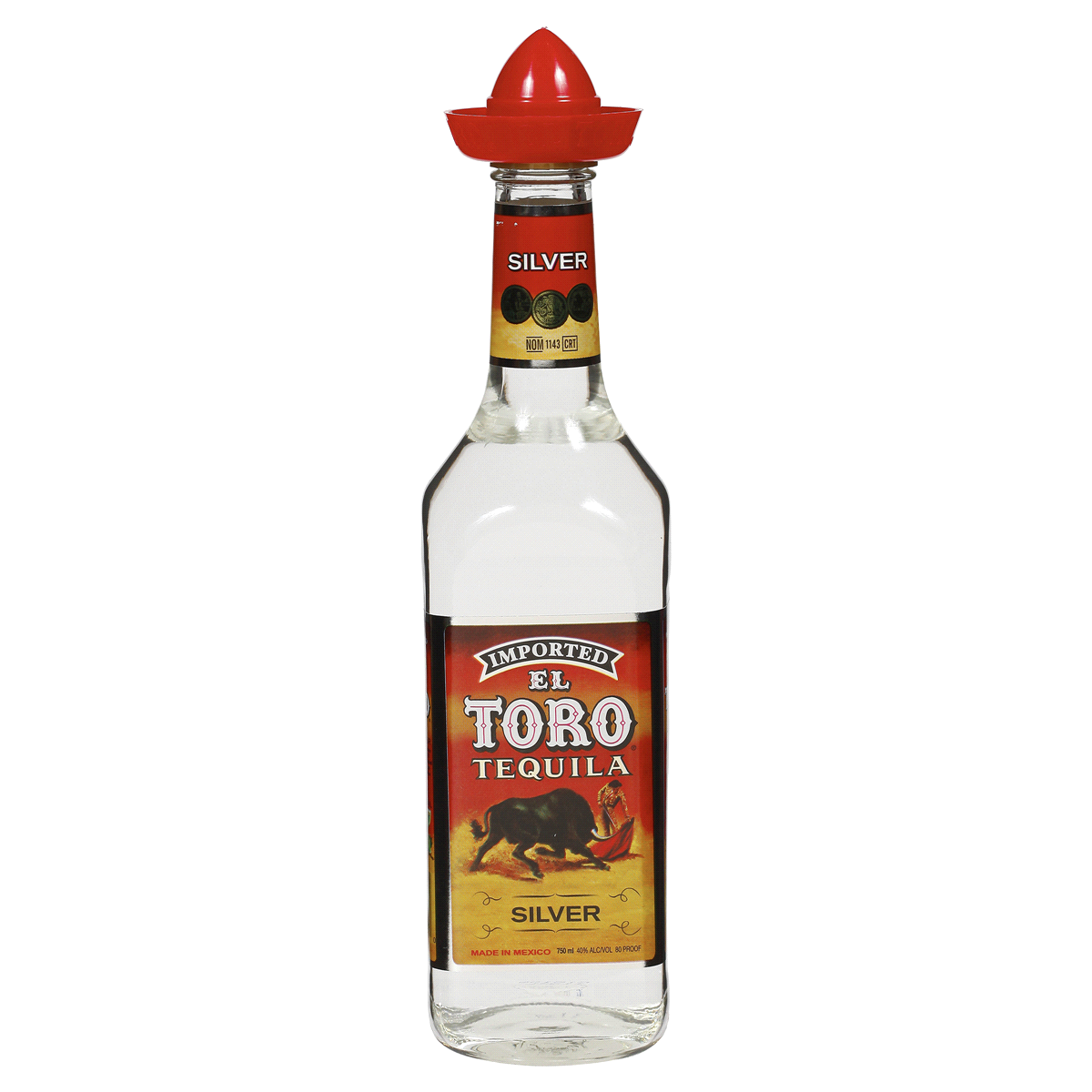 slide 1 of 3, El Toro Silver Tequila, 750 ml