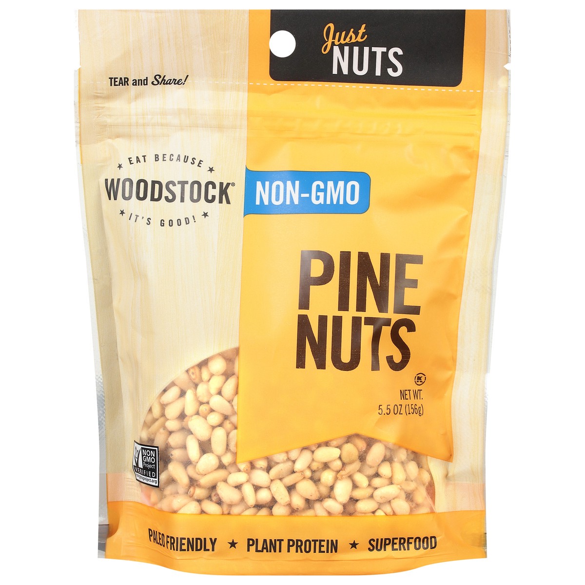 slide 1 of 9, Woodstock Pine Nuts 5.5 oz, 5.5 oz