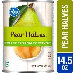 Kroger Pear Halves In Pear Juice