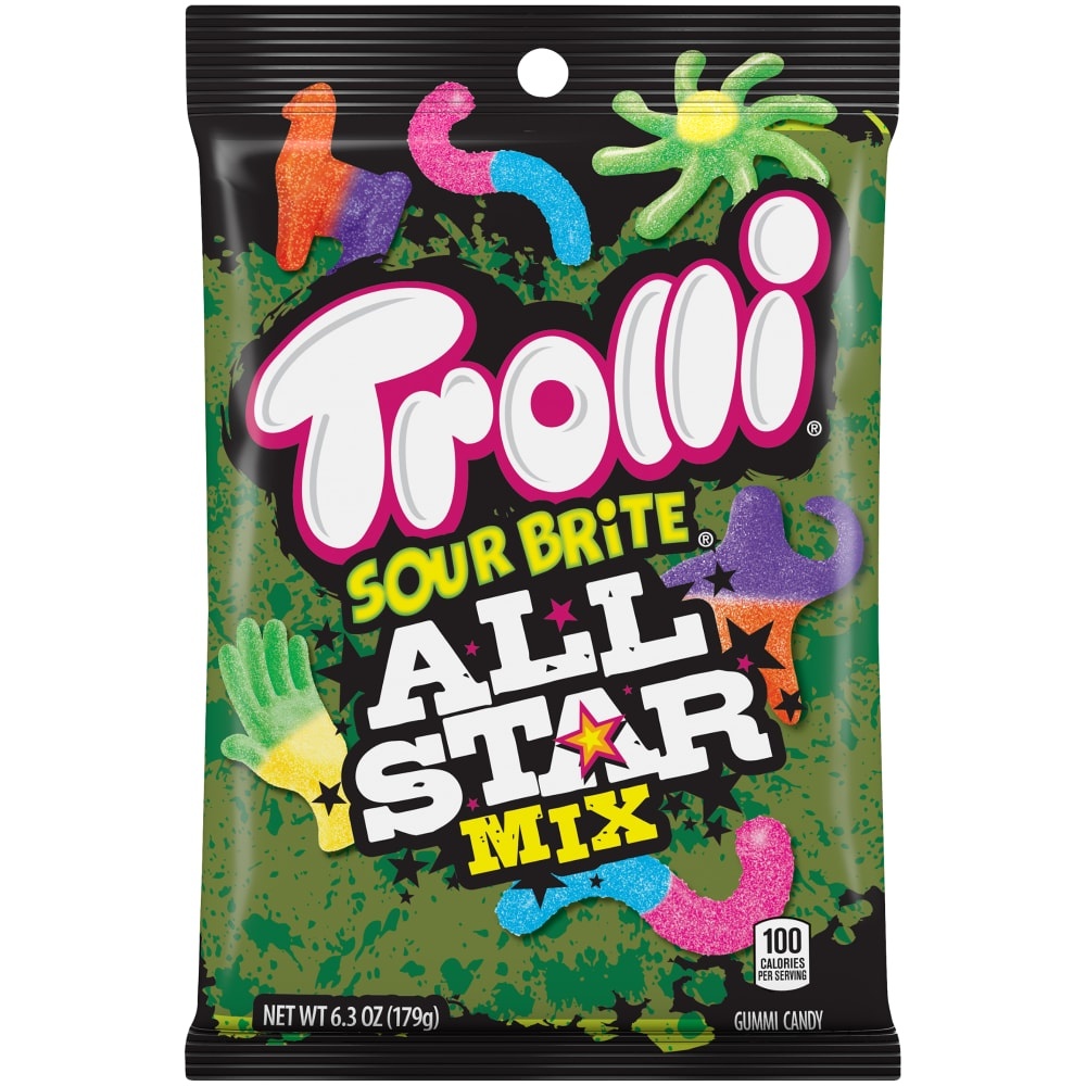 slide 1 of 1, Trolli Sour Brite All Star Mix Gummy Candy, 6.3 oz