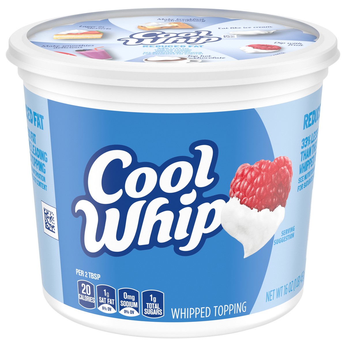 slide 4 of 14, Cool Whip Reduced Fat Whipped Topping, 16 oz Tub, 16 oz