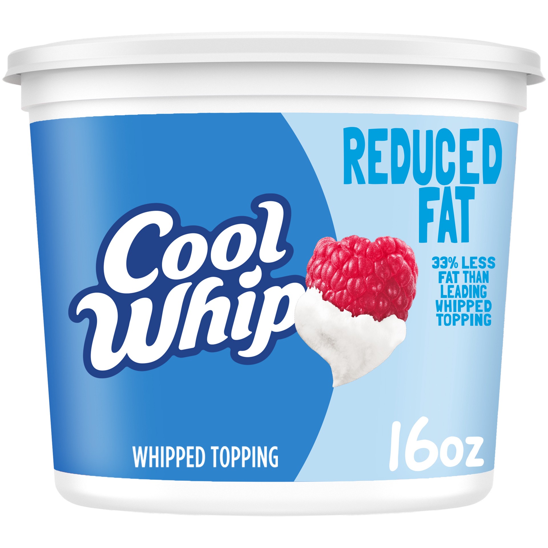 slide 1 of 14, Cool Whip Reduced Fat Whipped Topping, 16 oz Tub, 16 oz