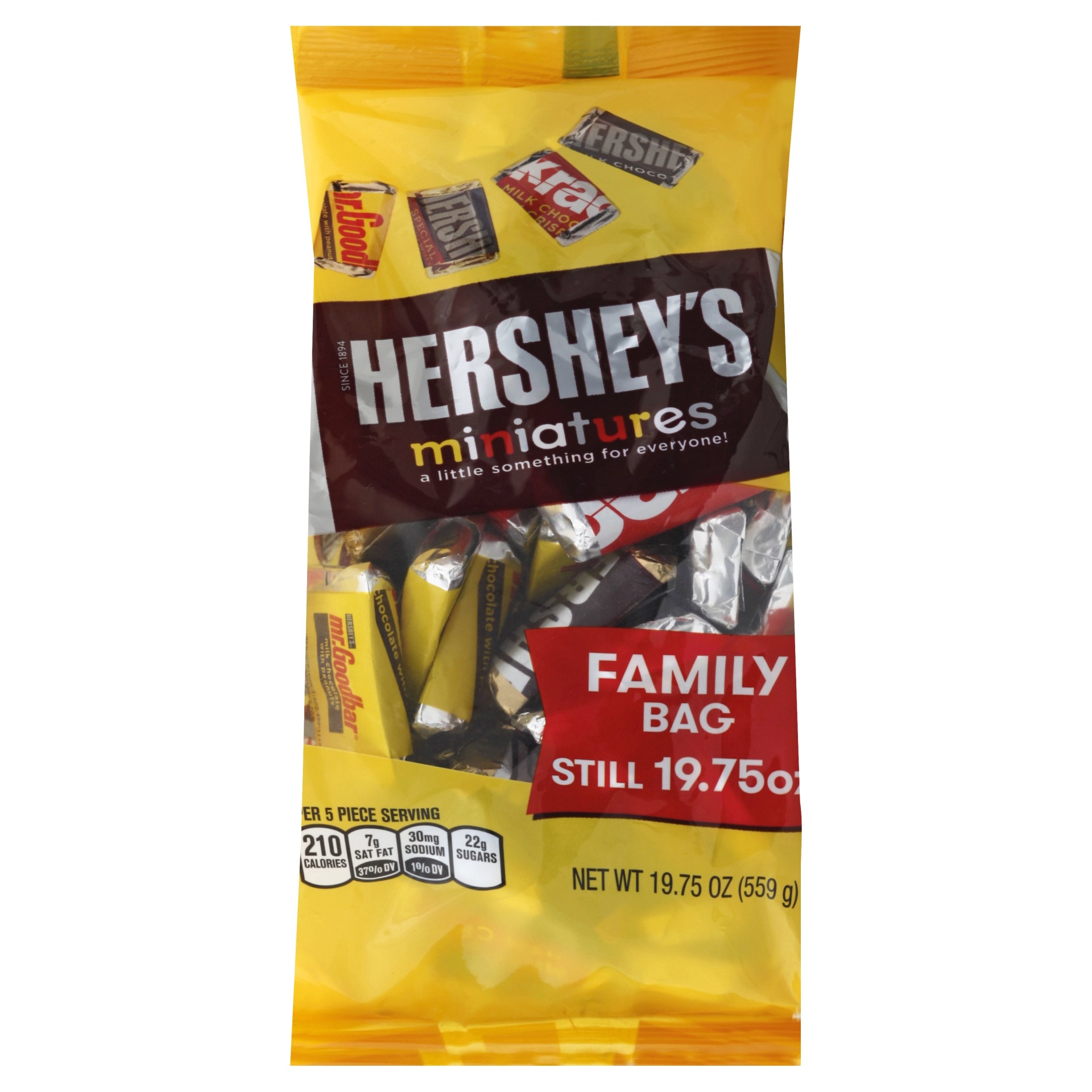 slide 1 of 10, Hershey's Miniatures Family Bag, 19.75 oz