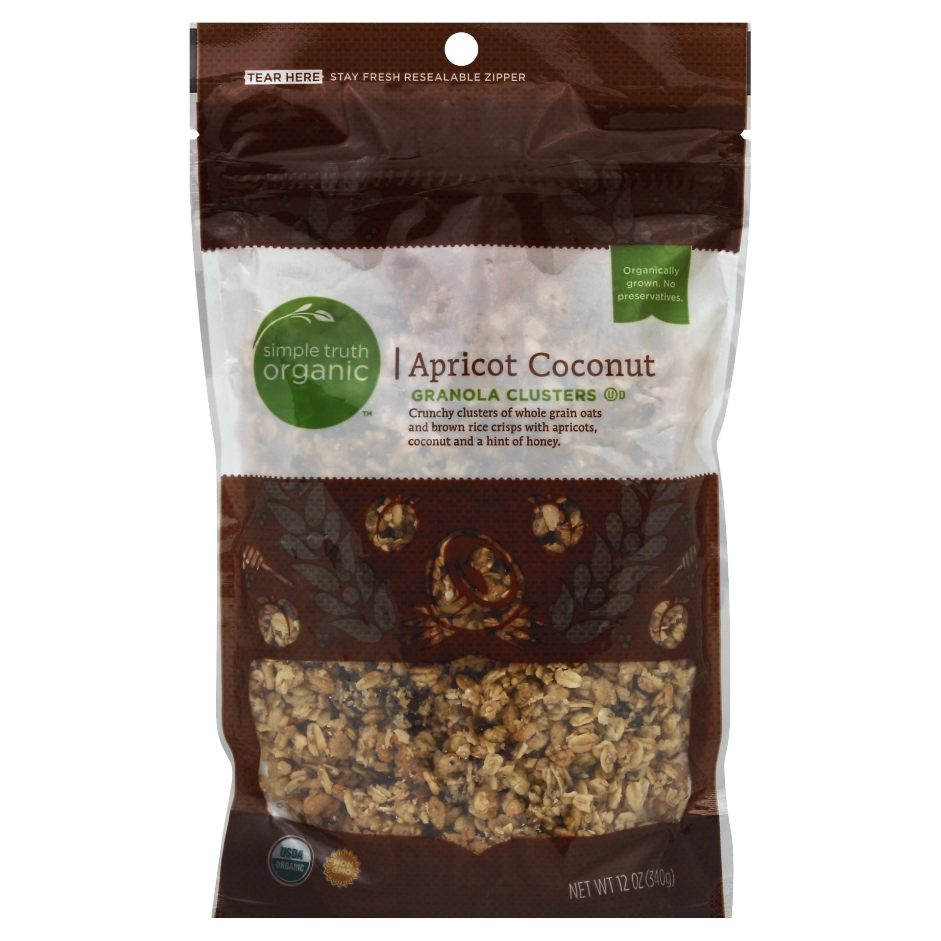 slide 1 of 1, Simple Truth Organic Granola Clusters 12 oz, 12 oz