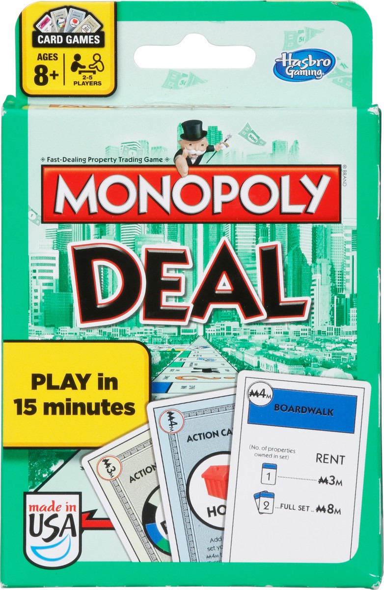 slide 2 of 9, Hasbro Monopoly Deal Card Game 1 ea, 1 ct