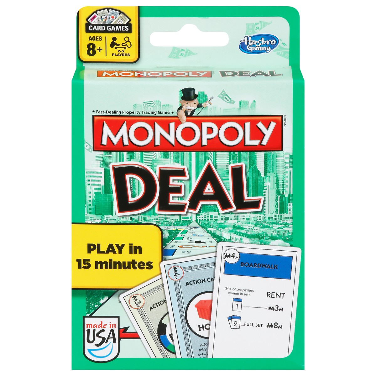 slide 1 of 9, Hasbro Monopoly Deal Card Game 1 ea, 1 ct