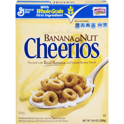 slide 1 of 1, General Mills Cheerios Banana Nut Whole Grain Corn & Oat Cereal, 10.9 oz