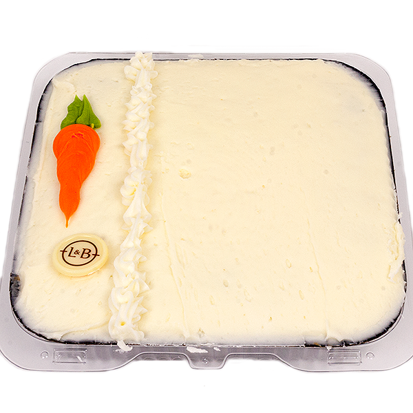 slide 1 of 1, L&B Carrot Picnic Cake With Cream Cheese Frosting, 1 ct