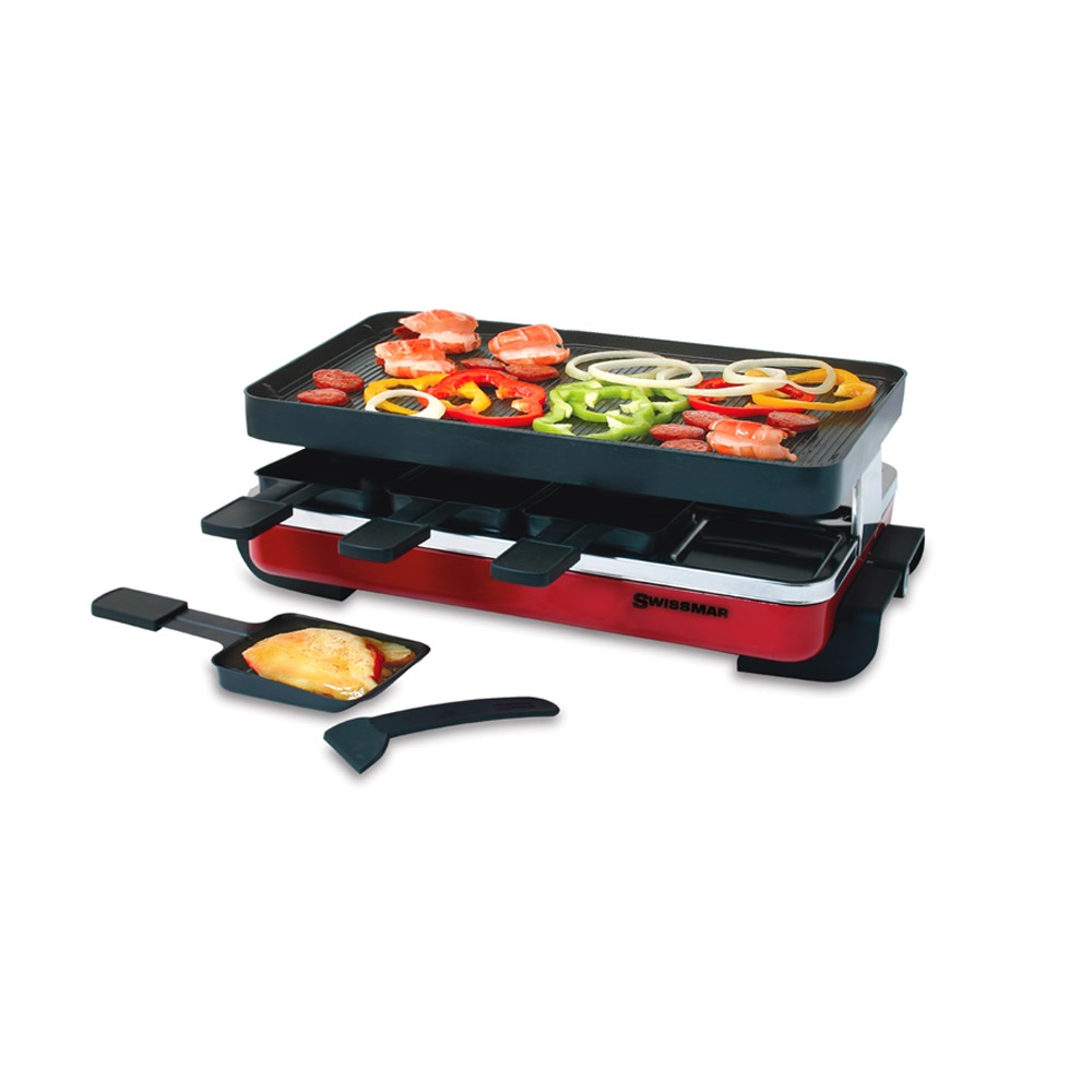 slide 1 of 1, Swissmar Imports Inc Classic Raclette Party Grill with Reversible Grill Plate, Cast Iron Black, 1 ct
