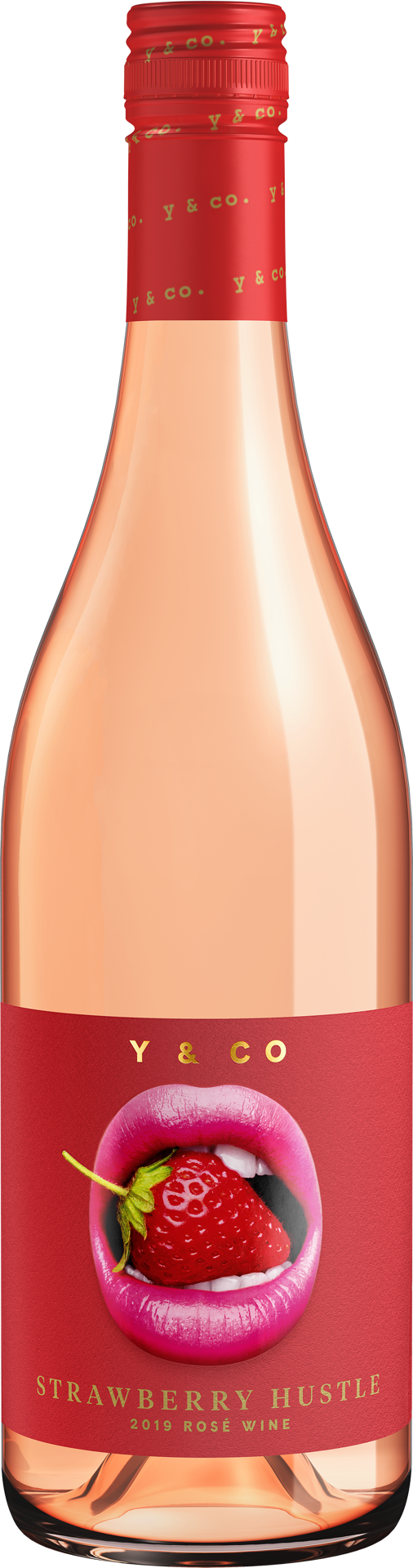 slide 1 of 5, Y & Co Strawberry Hustle Rose Wine, 750 mL Bottle, 25.36 fl oz