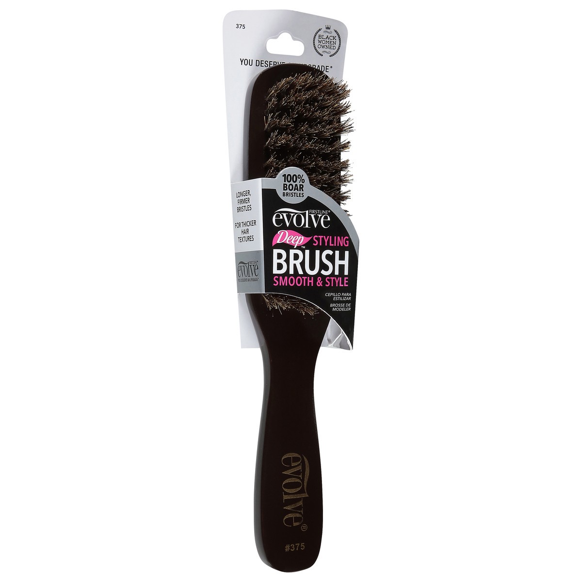 slide 2 of 11, Evolve Boar Styling Brush, 1 ct