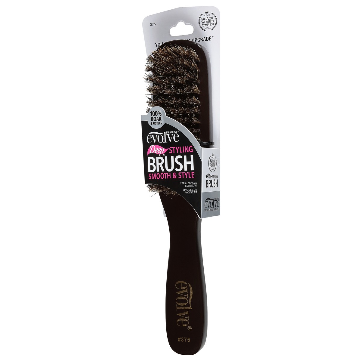 slide 11 of 11, Evolve Boar Styling Brush, 1 ct