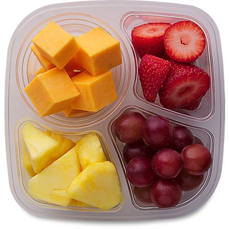 slide 1 of 1, Grab N Go Fruit Cheese Tray - 12 Oz, 12 oz