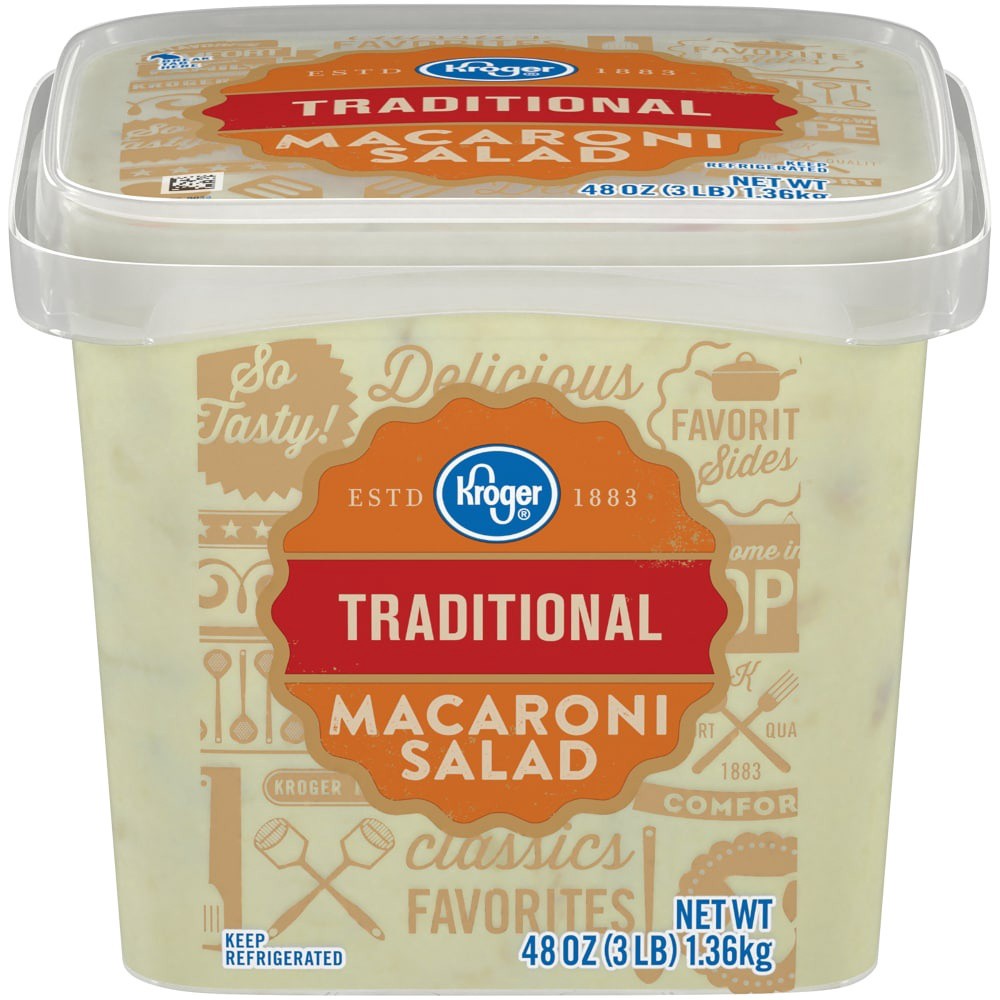 slide 1 of 4, Kroger Traditional Macaroni Salad, 3 lb
