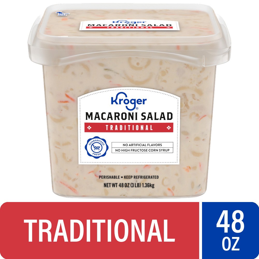 slide 1 of 3, Kroger Traditional Macaroni Salad, 3 lb