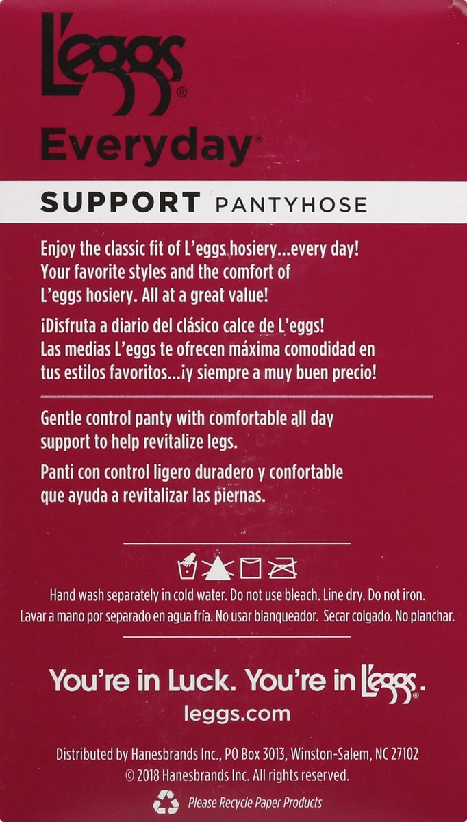 slide 7 of 9, L'eggs Everyday Size Q Suntan Support Pantyhose 3 ea, 3 ct