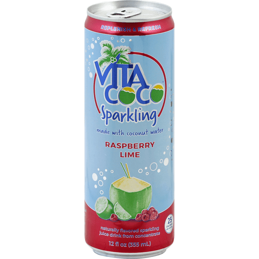 slide 2 of 2, Vita Coco Raspberry Lime Sparkling Water, 12 fl oz