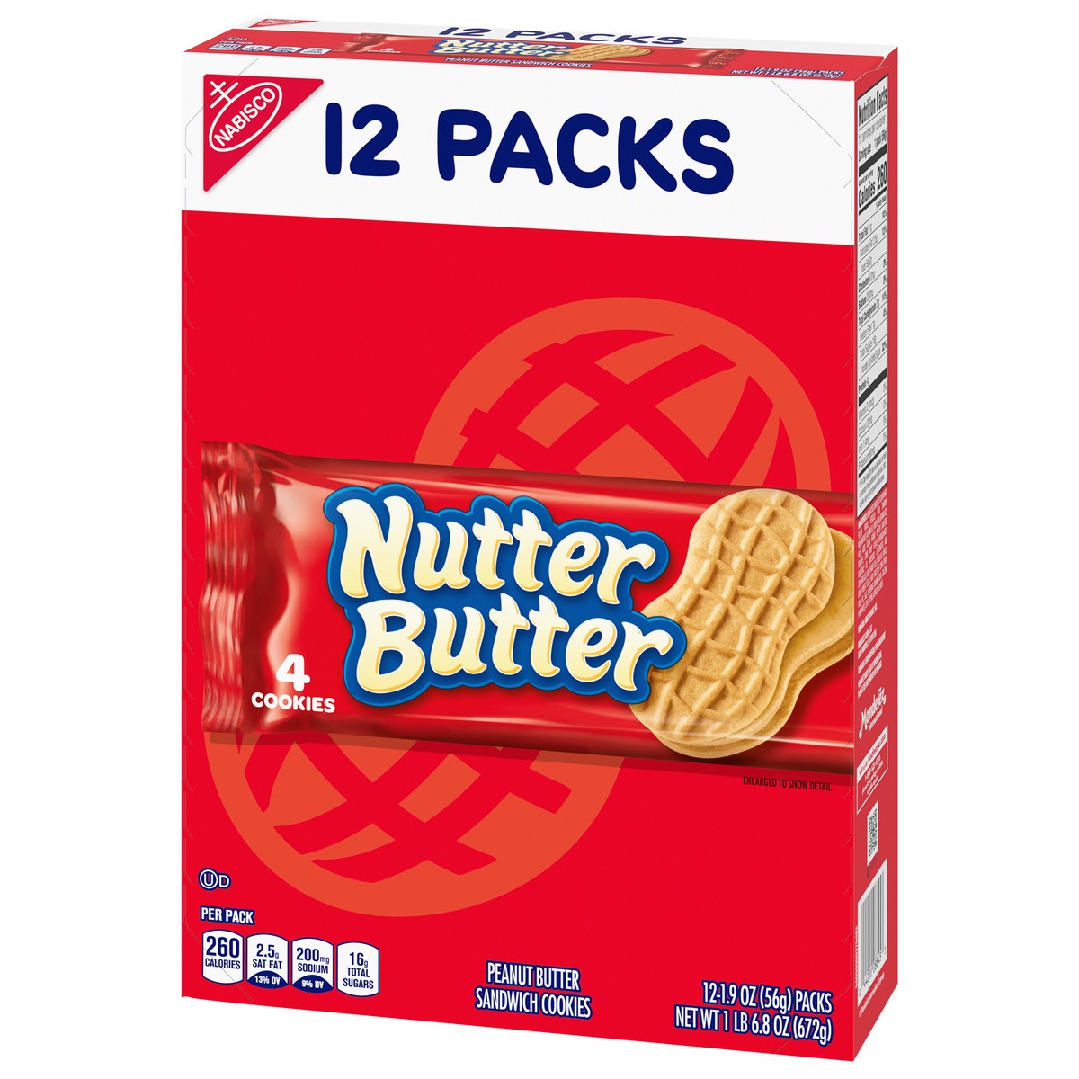 slide 3 of 9, Nabisco Nutter Butter Peanut Butter Sandwich Cookies, 12 ct; 1.9 oz