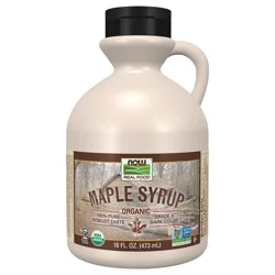 NOW Foods Organic Maple Syrup, Grade A Dark Color, 16 oz