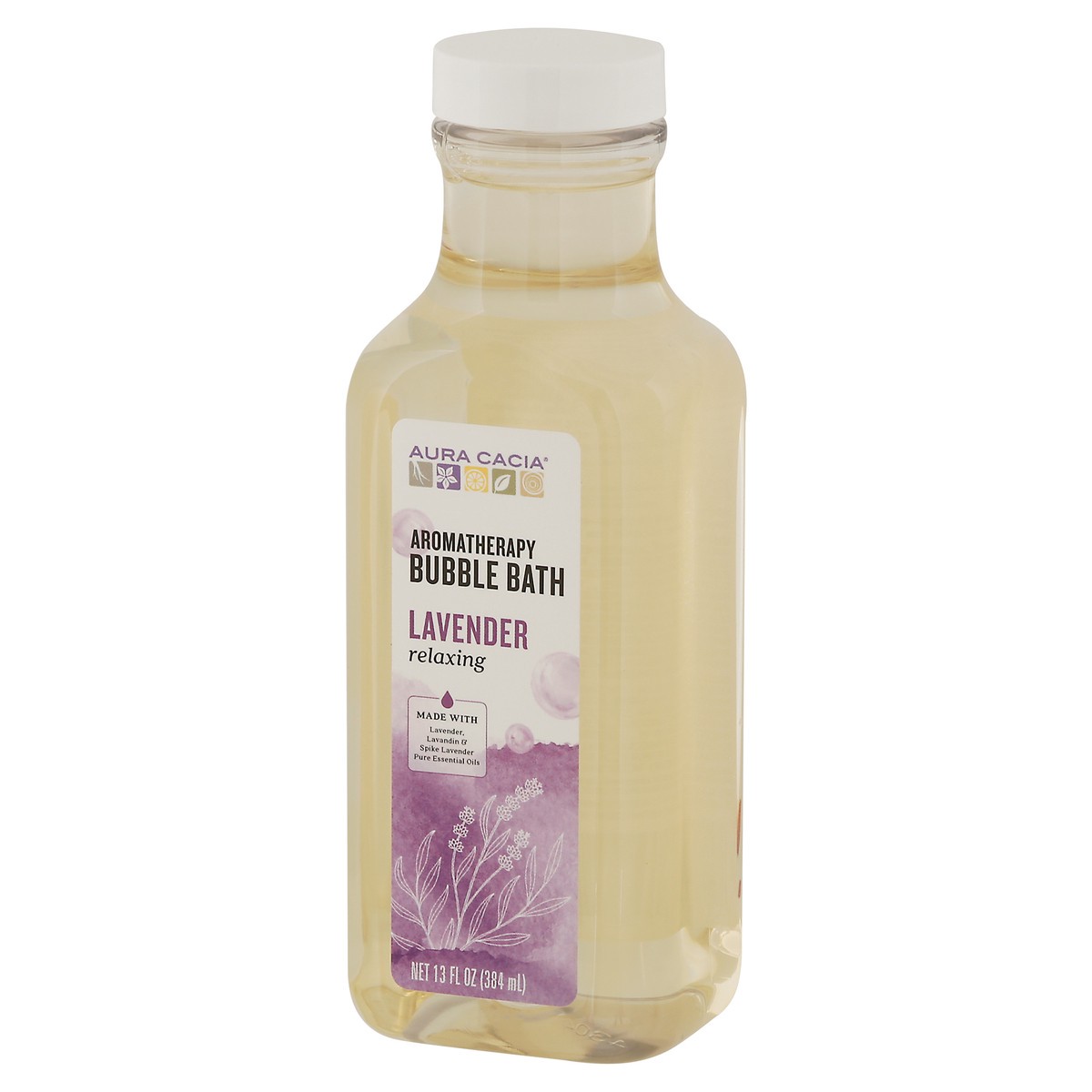 slide 4 of 9, Aura Cacia Relaxing Lavender Aromatherapy Bubble Bath 13 fl oz, 13 fl oz