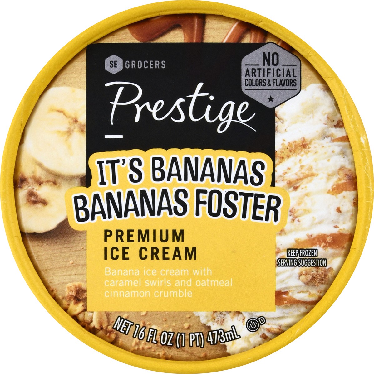 slide 8 of 13, SE Grocers Prestige Banana Foster, 16 oz