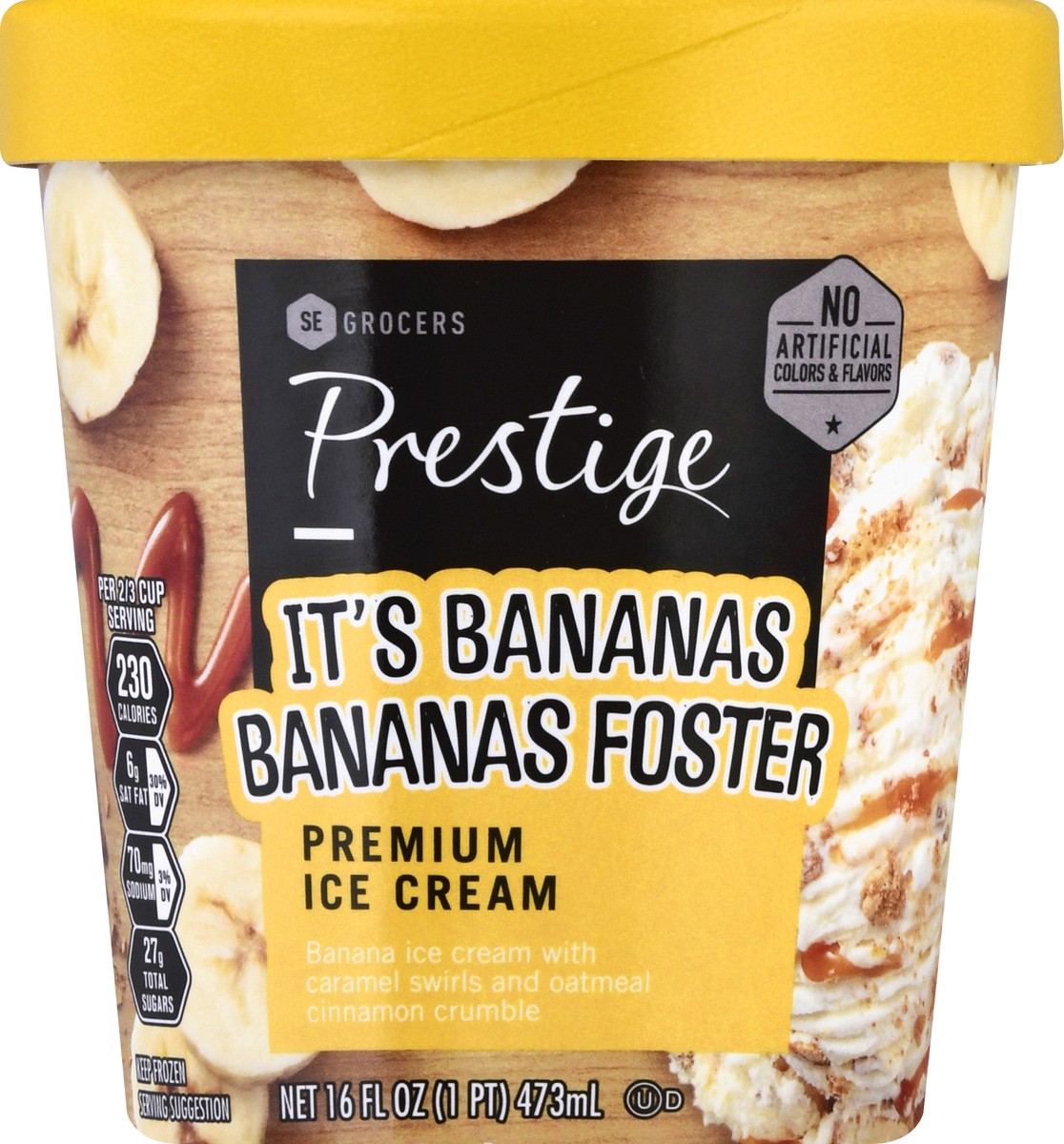 slide 13 of 13, SE Grocers Prestige Banana Foster, 16 oz