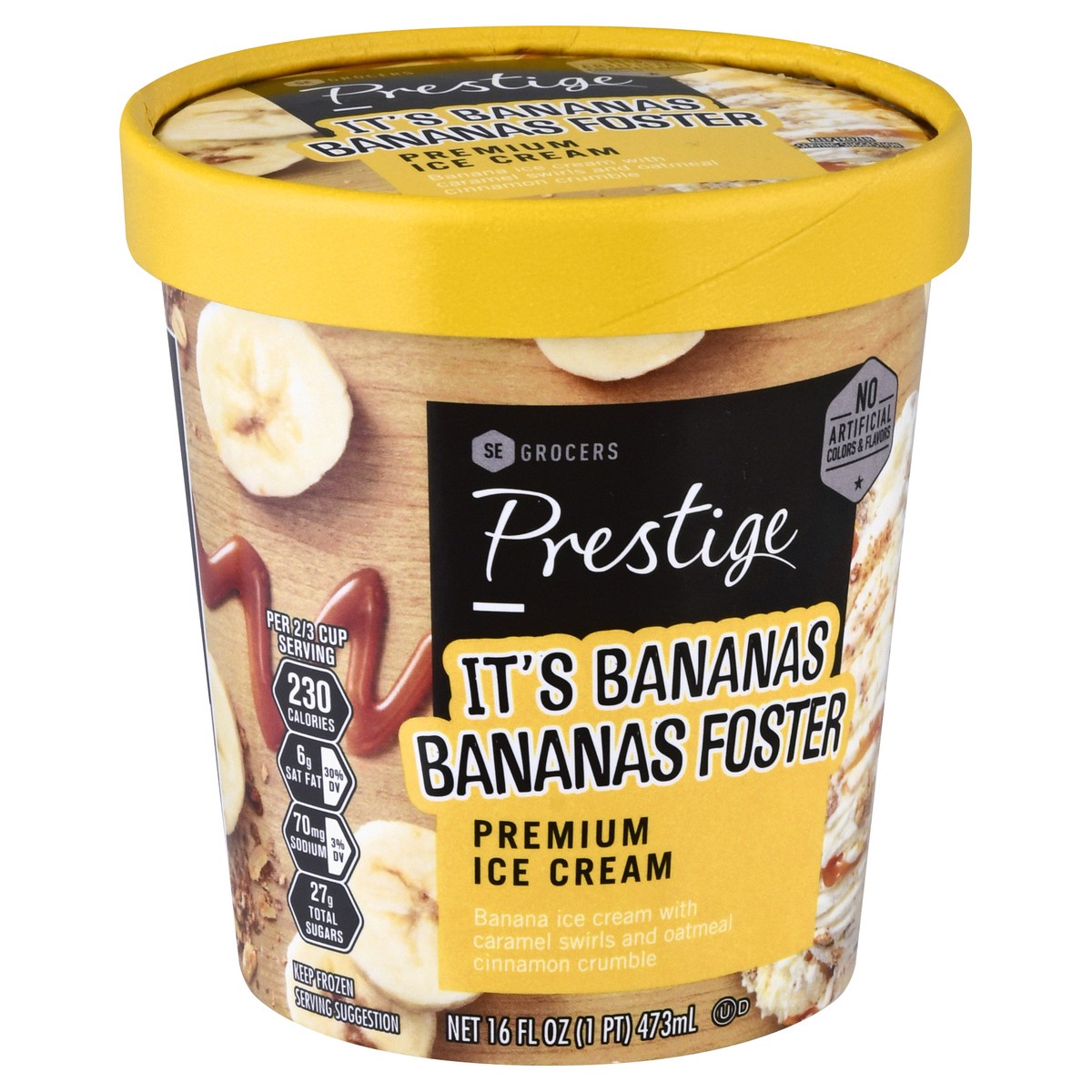 slide 11 of 13, SE Grocers Prestige Banana Foster, 16 oz