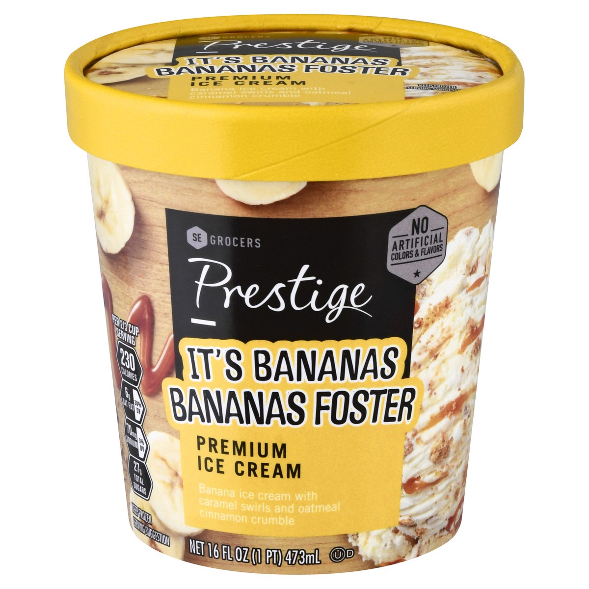 slide 7 of 13, SE Grocers Prestige Banana Foster, 16 oz