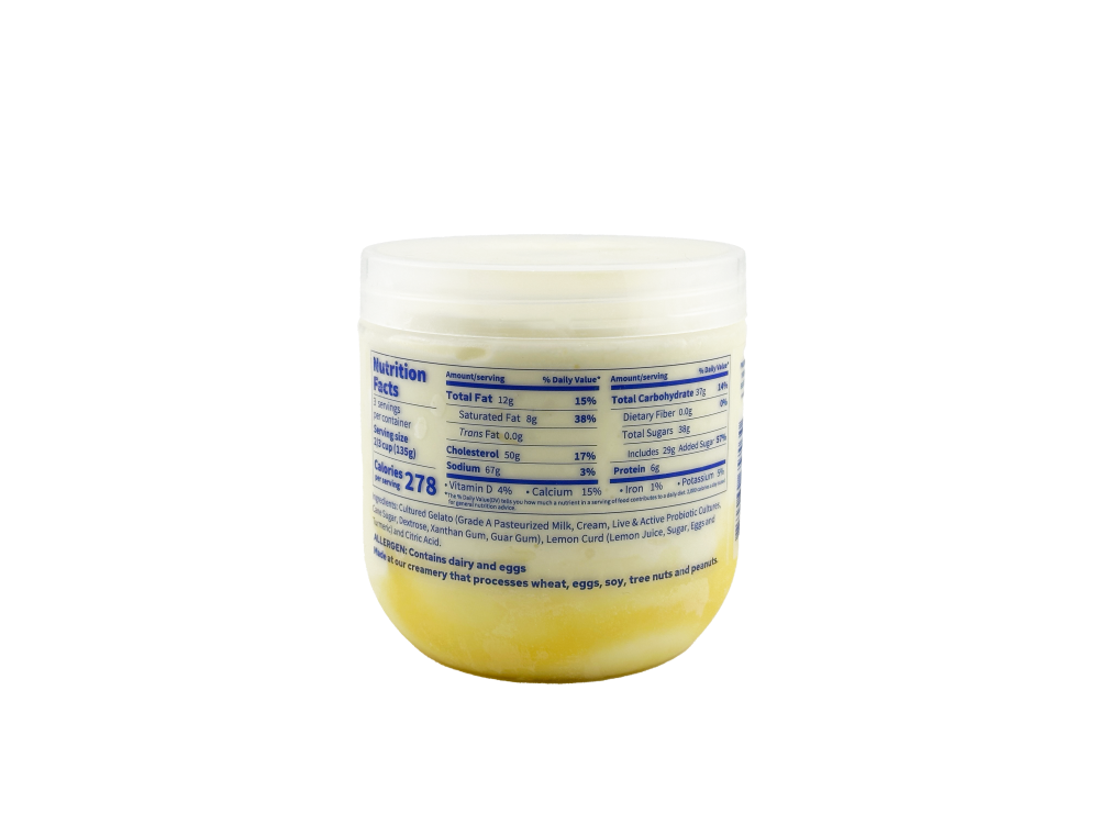 slide 2 of 3, Hellenika Lemon Curd Cultured Gelato Pint, 16 oz