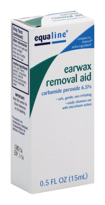 slide 1 of 1, Equaline Earwax Removal Aid, 0.5 oz