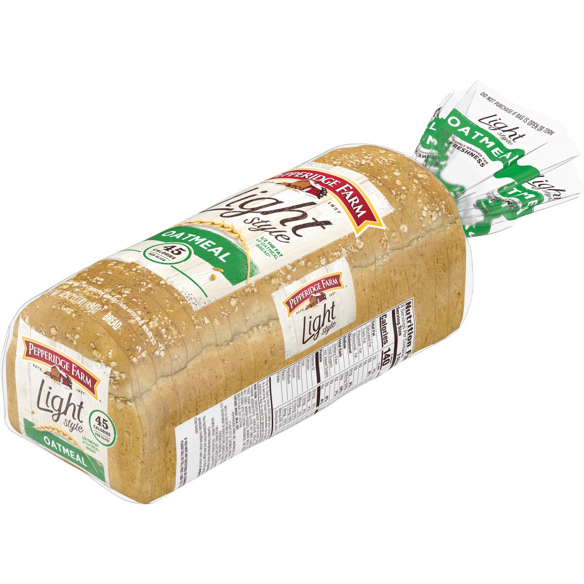 slide 9 of 11, Pepperidge Farm Light Style Oatmeal Bread, 16.000 oz