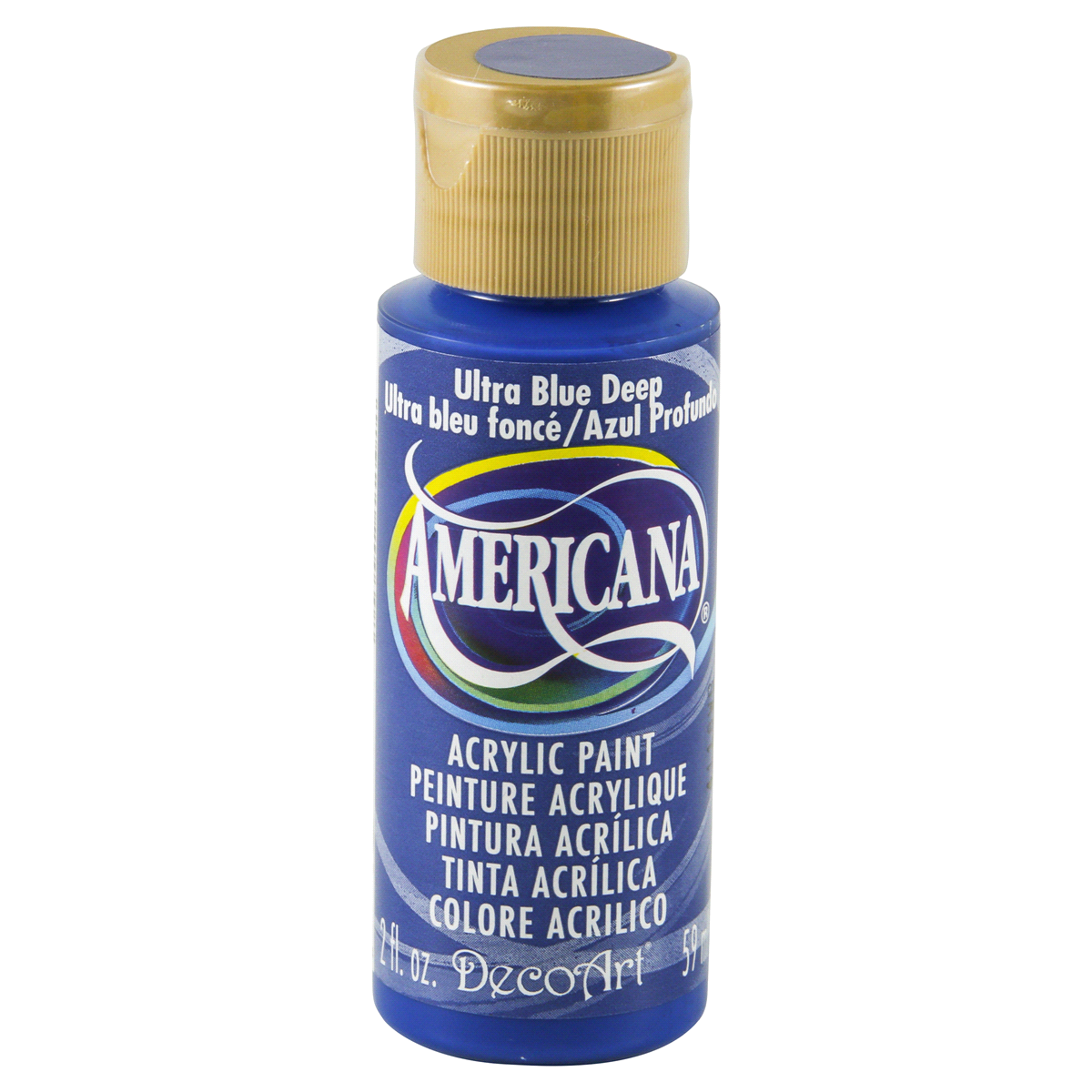 slide 1 of 4, Americana Acrylic Paint Ultra Deep Blue, 2 oz