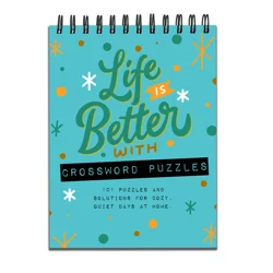 TF Publishing Life is Better with Crossword Puzzles Book Spiral Puzzle Pad