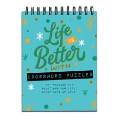 TF Publishing Life is Better with Crossword Puzzles Book Spiral Puzzle Pad
