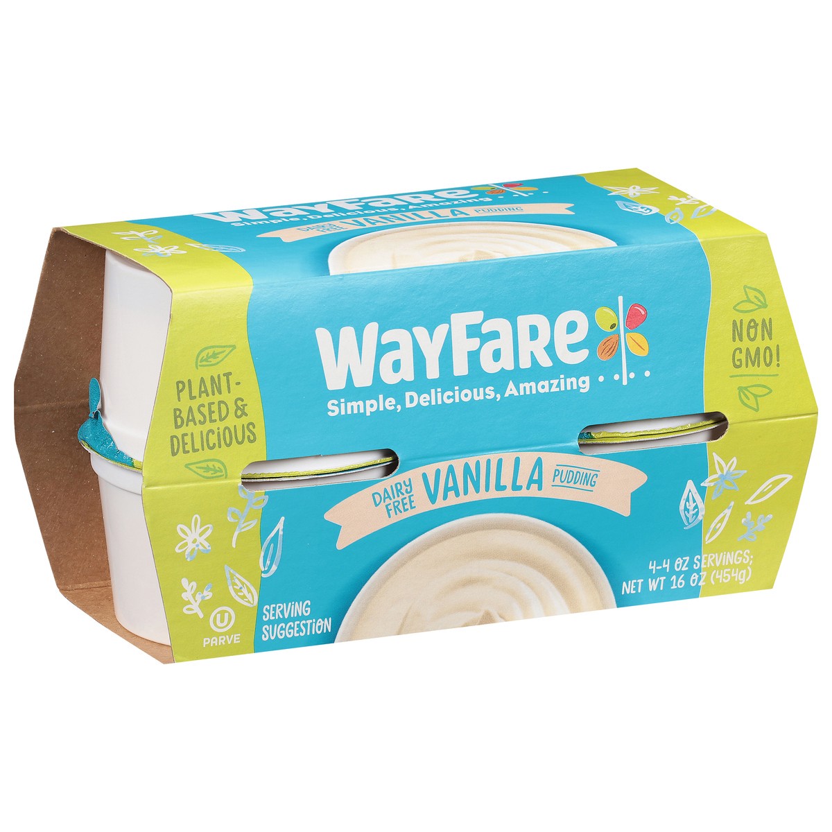 slide 2 of 9, WayFare Dairy Free Vanilla Pudding, 4 ct; 4 oz