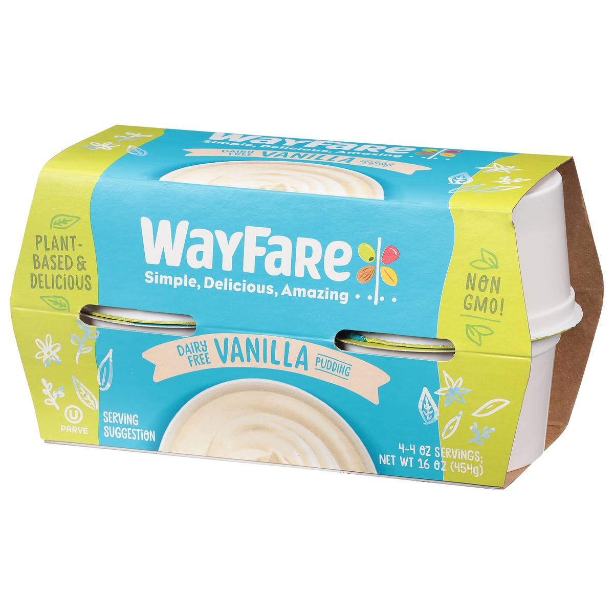 slide 3 of 9, WayFare Dairy Free Vanilla Pudding, 4 ct; 4 oz