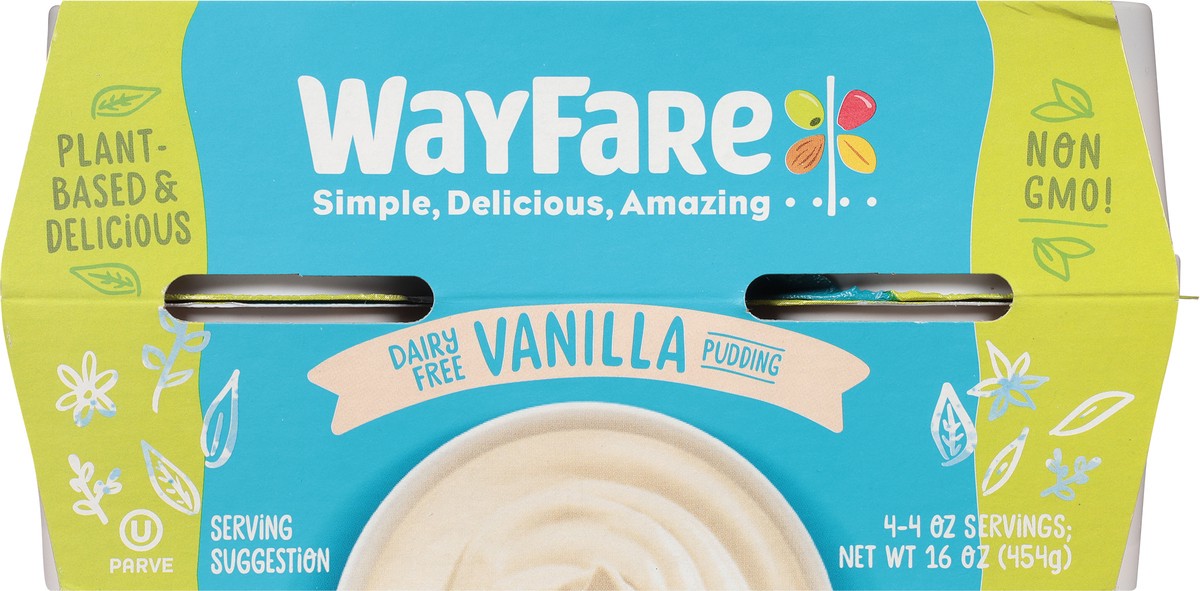 slide 6 of 9, WayFare Dairy Free Vanilla Pudding, 4 ct; 4 oz