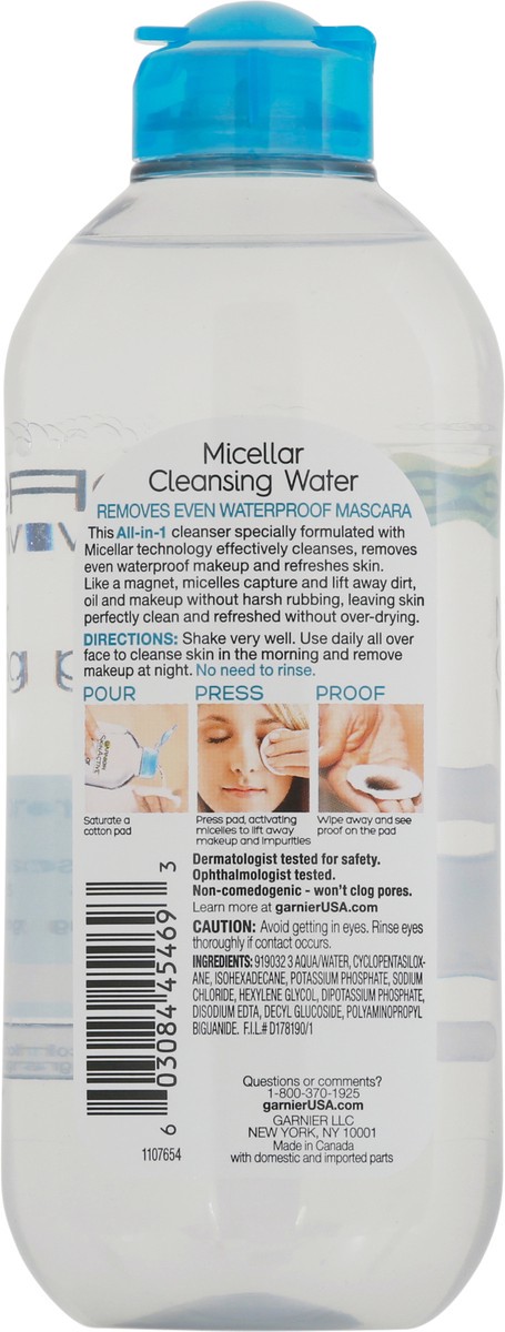 slide 5 of 9, Garnier Skin Active Micellar Cleansing Water - Unscented - 13.5 fl oz, 13.5 fl oz