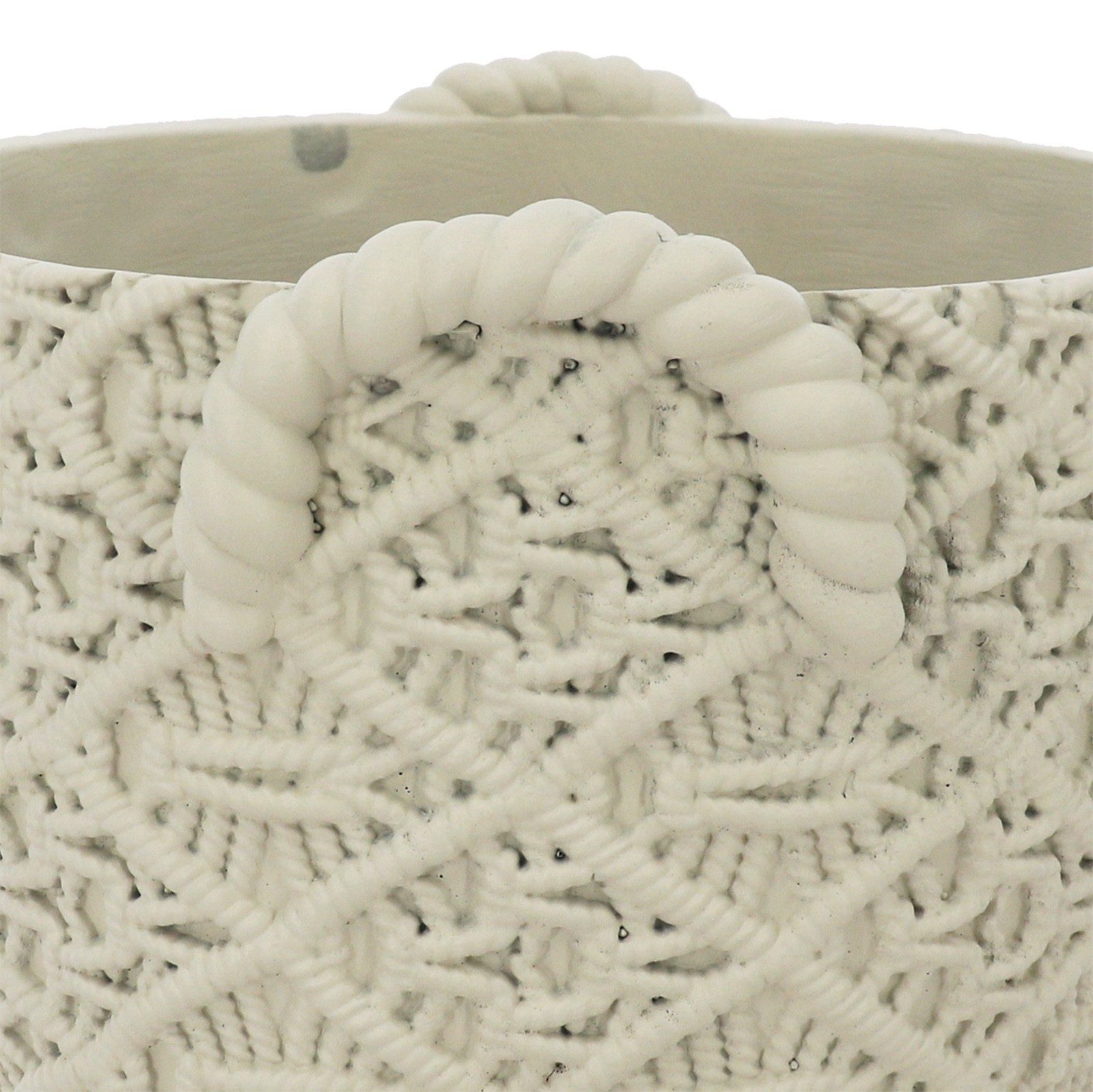 slide 3 of 3, 9.25" Macrame Style Pot By Ashland, 9.25 in x 8.75 in x 7.5 in