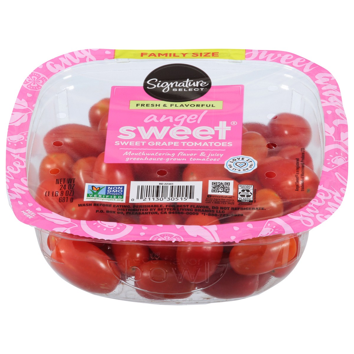 slide 3 of 4, Signature SELECT Angel Sweet Grape Tomatoes Family Size - 24 Oz, 24 oz