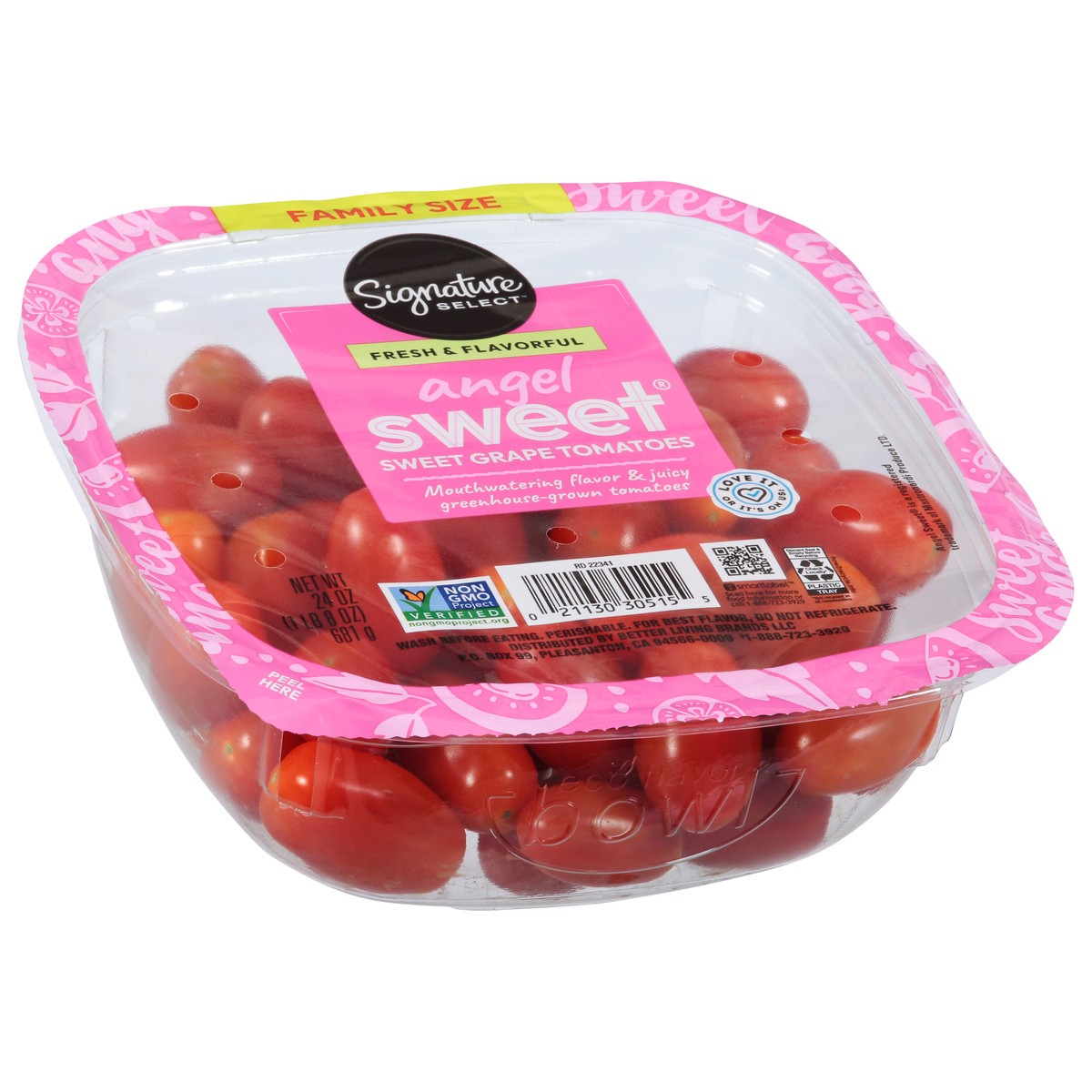 slide 2 of 4, Signature SELECT Angel Sweet Grape Tomatoes Family Size - 24 Oz, 24 oz