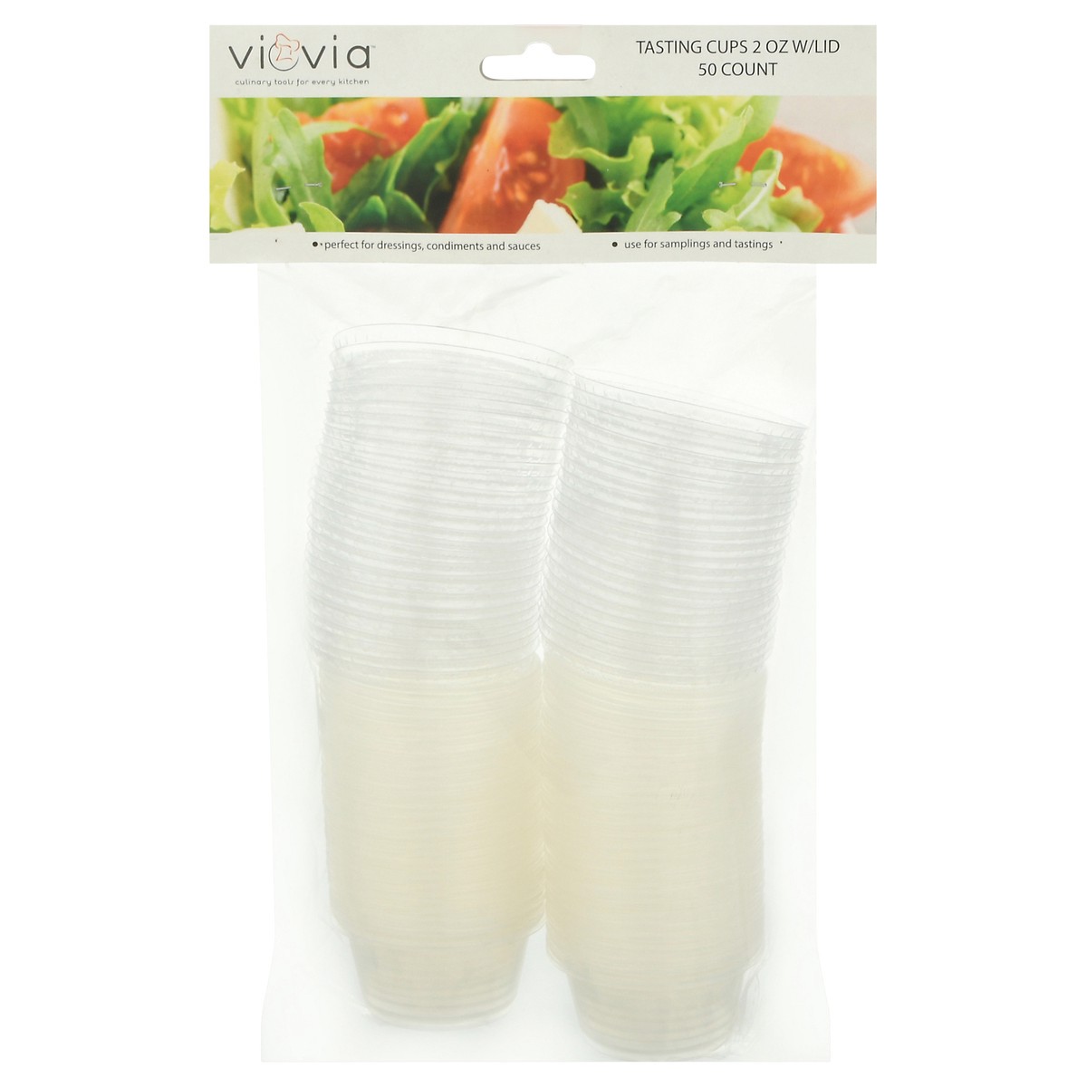 slide 1 of 9, Viovia Tasting Cup w/ Lid, 50 ct; 2 oz