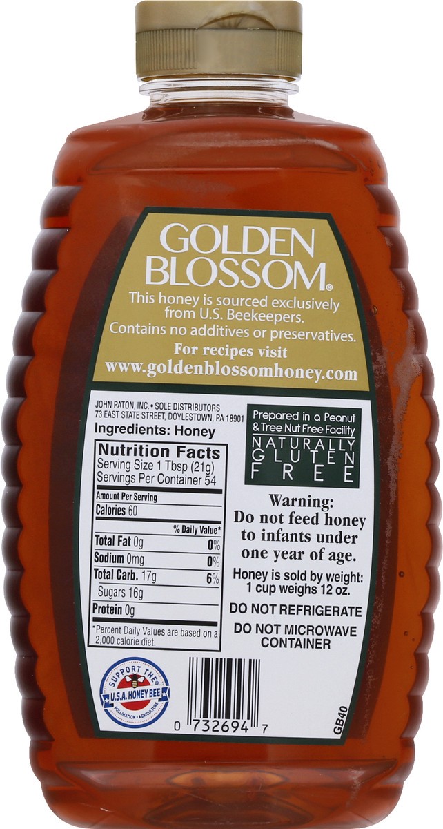 slide 9 of 9, Golden Blossom Honey Liquid Blossom, 40 oz