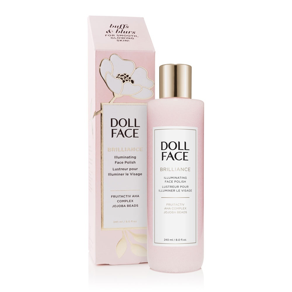 slide 1 of 1, Doll Face Brilliance Illuminating Face Polish, 8 fl oz