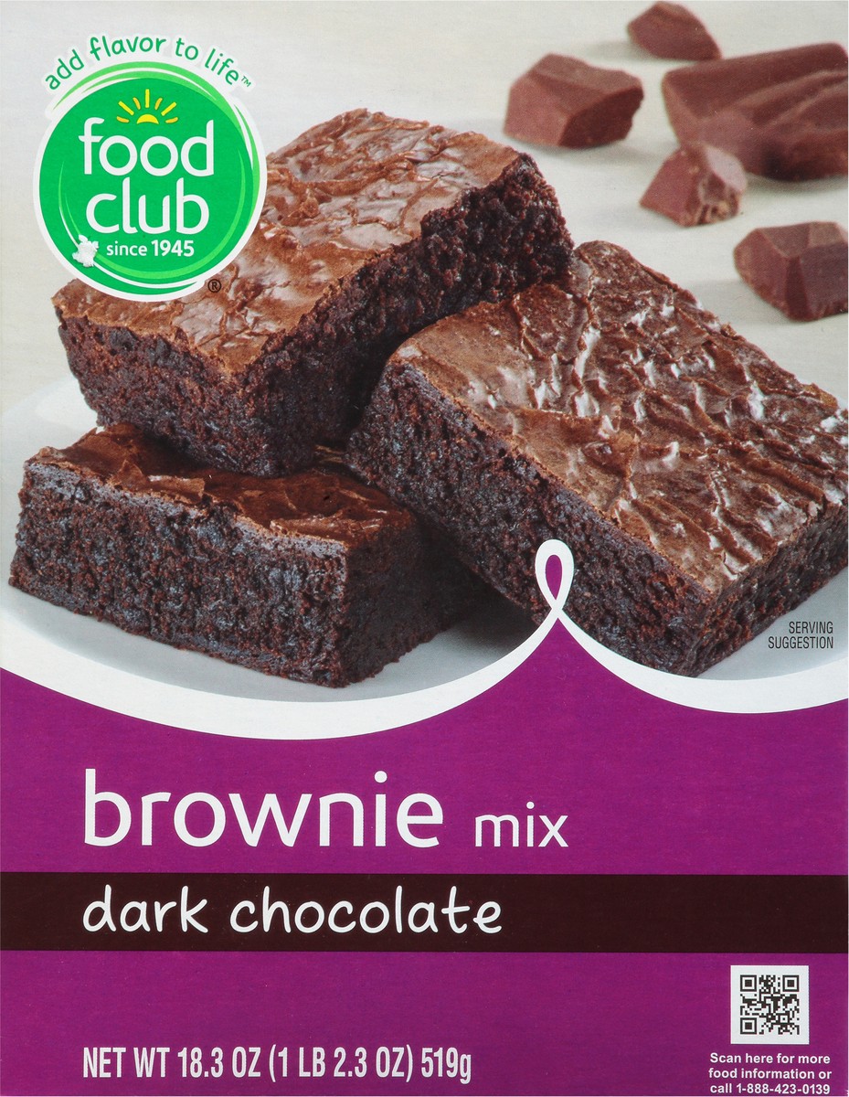 slide 9 of 11, Food Club Dark Chocolate Brownie Mix, 18.2 oz