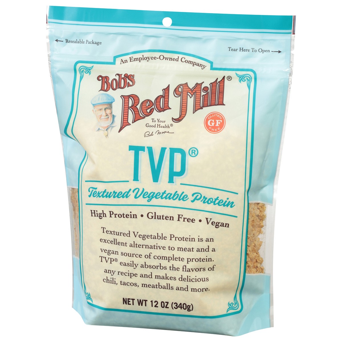 slide 3 of 9, Bob's Red Mill Textured Vegetable Protein 12 oz, 12 oz