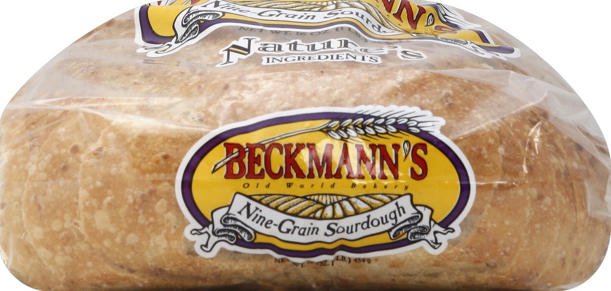 slide 2 of 5, Beckmanns Nine Grain Sourdough Bread, 16 oz